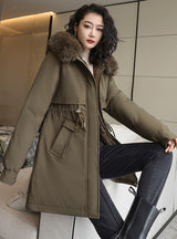 Casual Long Loose Cotton-padded Jacket