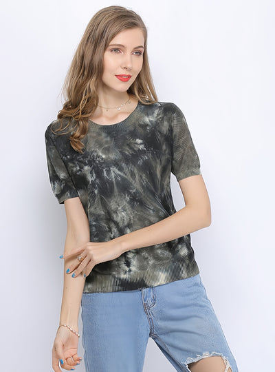 Loose Round Neck Short Sleeve T-shirt