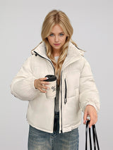 Thickened Vertical Collar Cotton-padded Down Jacket