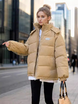 Retro Oversize Cotton-padded Down Jacket