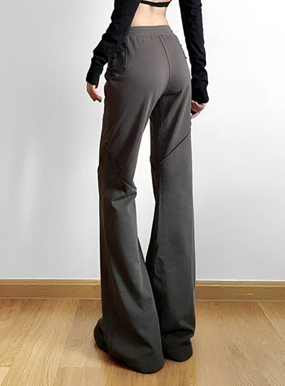 Slim-fit and Leg-showing High-waisted Pant