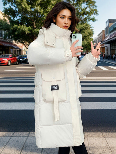 Loose Long Over-the-knee Cotton-padded Jacket Coat