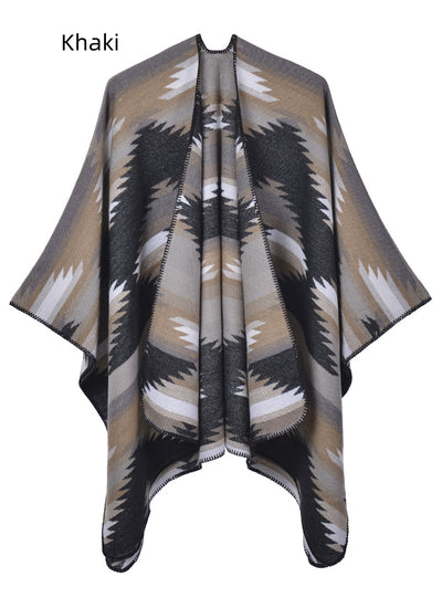 National Fashion Split Jacquard Jacquard Cloak