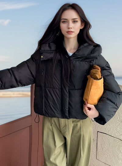 Hooded Padded Warm Cotton-padded Jacket Coat