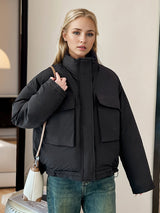 Thick and Loose Large Pocket Cotton-padded Jacket