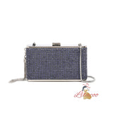 Diamond-encrusted Fringed One-shoulder Rhinestone Bag