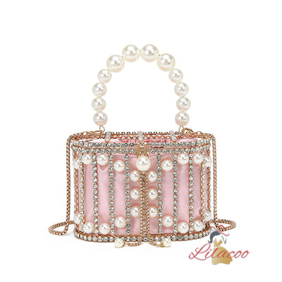 Diamond Pearl Handbag Birdcage Bag