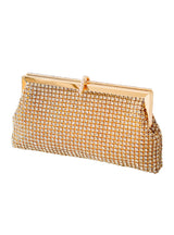 Diamond-studded Shiny Rhinestone Chain Clutch Bag