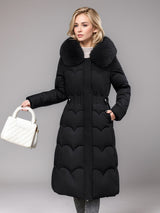 Medium and Long Slim Thick Cotton-padded Jacket Coat