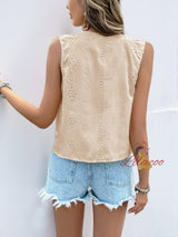 Fashion Solid Color Jacquard Vest