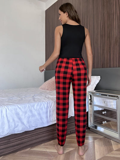 Casual Top Pants Ladies Pajamas Suit