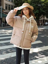 Fake Two Padded Cotton-padded Jacket Coats