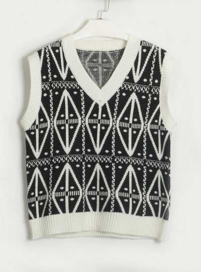 Fashion Geometric Sweater Vest