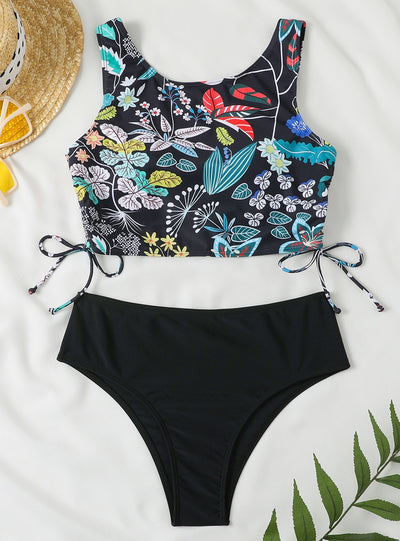 Women Print Triangle Cup Bikini