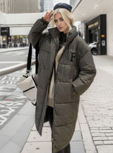 Long Over-the-knee Down Jacket Coat