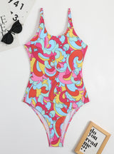 Sexy Multicolor Beach One-piece Swimsuit Bikini