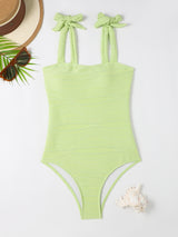 One-piece Solid Color Swimsuit