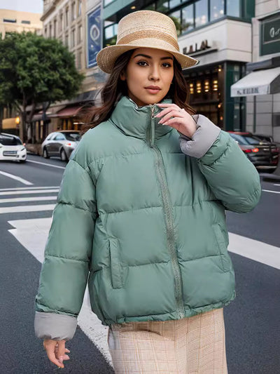 Loose and Thick Short Cotton-padded Jacket Coat