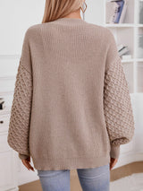 Knitted Retro Loose Long-sleeved Sweater Coat