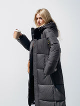 Cotton-padded Long Over the Knee Down Jacket