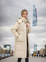 Medium and Long Over-the-knee Padded Cotton-padded Coat