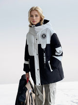 Long Casual Hooded Cotton-padded Jacket Coat