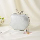 Hot Diamond Encrusted Banquet Apple Clutch Bag