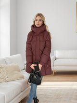 Fashion Long Warm Cotton-padded Down Jacket