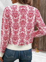 Pink Semi-high Neck Sweater