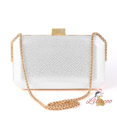 One-shouldered Diamond-encrusted Dinner Bag