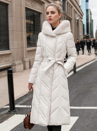 Slim Thick and Long Over-the-knee Down Coat