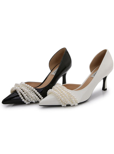 Pearl Stiletto Heels Wedding Shoes