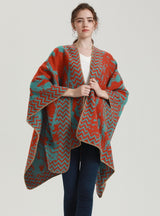 Fashion Thickened Increase Warm Split Cloak