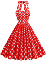 Hepburn Polka-dot Retro Dress