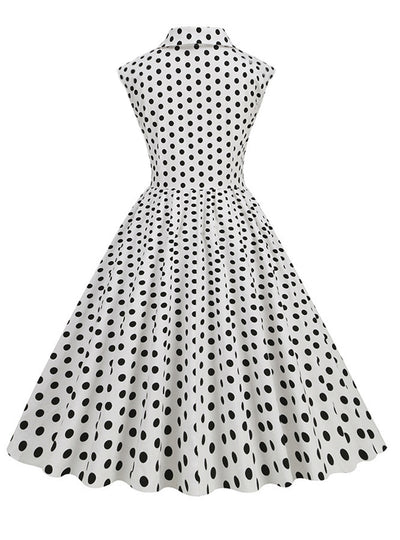 Women Polka Dot Retro 50S Dress