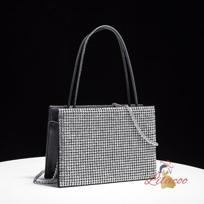 Chain One-shoulder Diamond Handbag