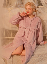 Flannel Warm Thick Robe Home Clothes