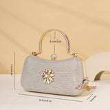 Diamond-studded Party Dress Handbag