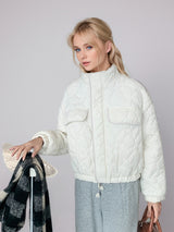 Short Diamond Light Loose Cotton-padded Jacket