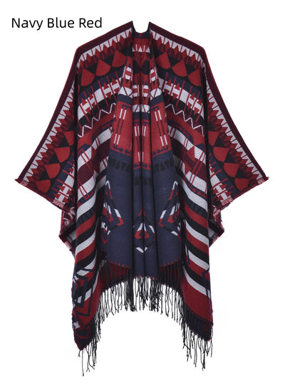 Women Ethnic Wind Shawl Cloak