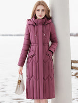 Slim Thick and Loose Long Cotton-padded Jacket