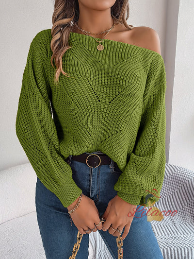 Leisure Hollow Long Sleeve Sweater