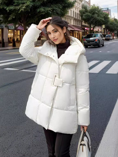 Fashion Padded Hooded Cotton-padded Jacket Coat