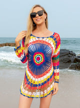 Hook Colorful Beach Holiday Bikini Cover Up