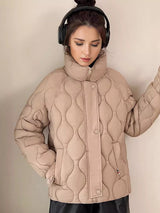 Fashion Stand-up Collar Cotton-padded Jacket Coat