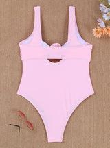 Ladies 3D Flower One Piece Swimsuit