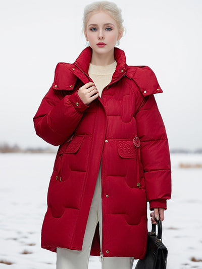 Medium and Long Slim Loose Padded Coat