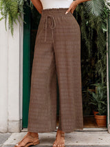 Solid Color Wide-leg Pant