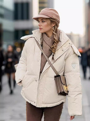 Winter Hooded Cotton-padded Jacket Coat