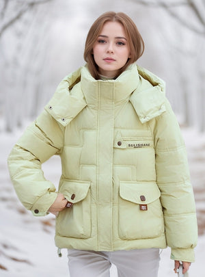 Loose Padded Hooded Cotton-padded Jacket